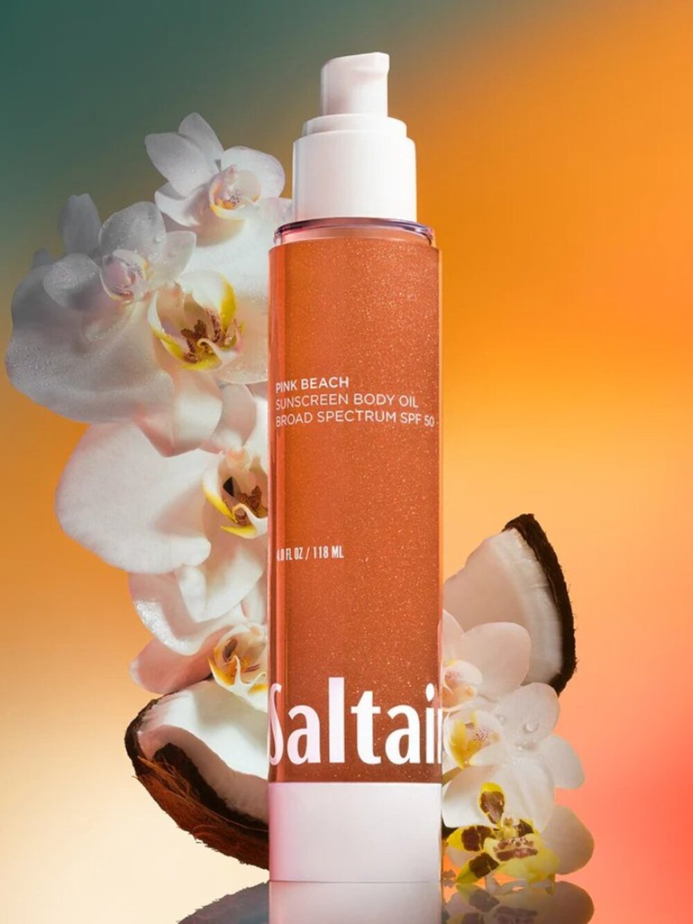 Saltair Pink Beach Sunscreen Body Oil SPF 50 SPF